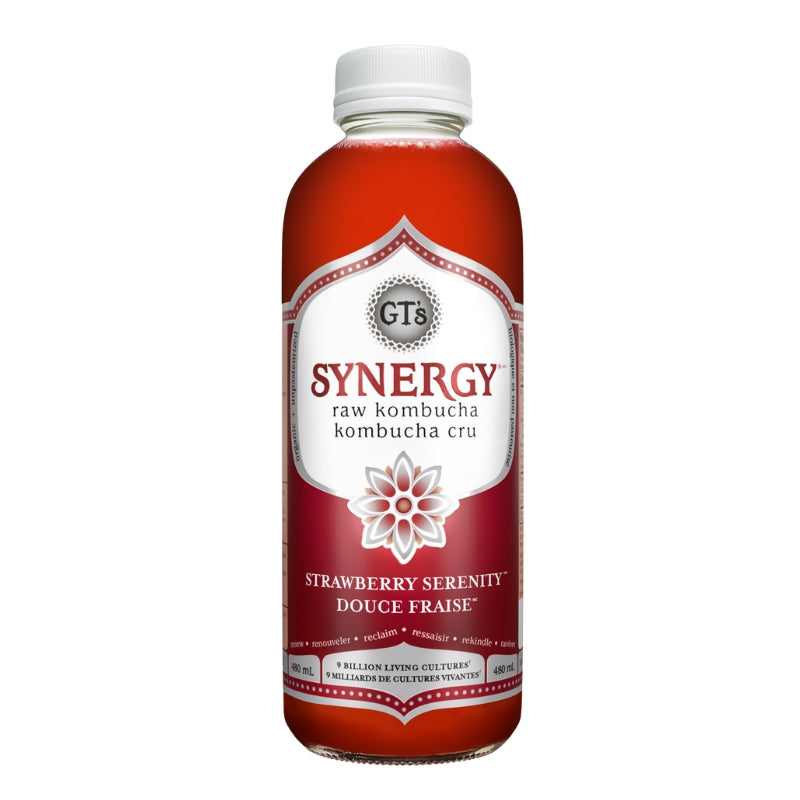 Gt's Kombucha cru synergie - Douce fraise