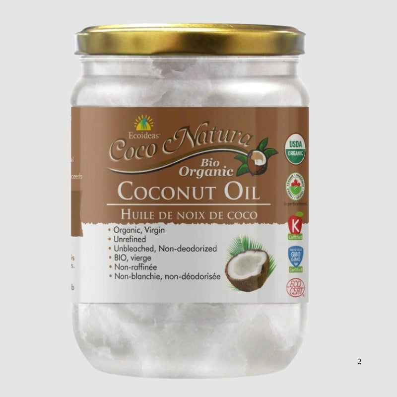 Ecoideas huile de noix de coco biologique 