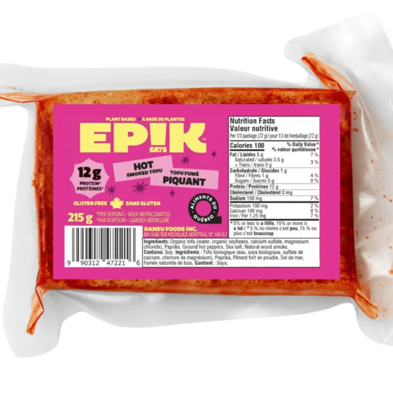 Epik Eats - Tofu fumé - Piquant - 215 g
