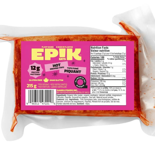 Epik Eats - Tofu fumé - Piquant - 215 g
