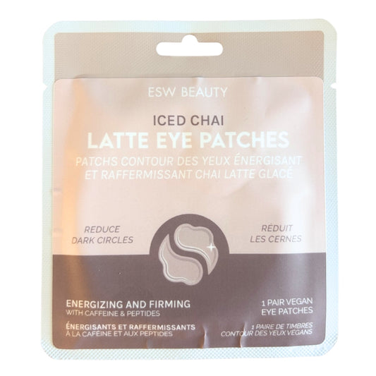ESW Beauty - Patchs contour des yeux énergisant - Chai latte glacé - 1 paire