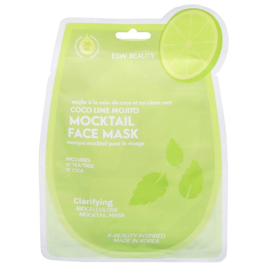 ESW Beauty - Masque mocktail visage - Coco, lime, mojito - 1 un