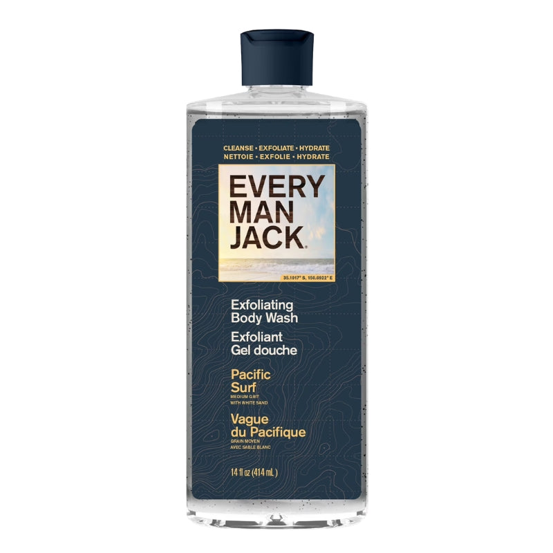 Every Man Jack - Gel douche exfoliant - Vague du pacifique - 414 ml