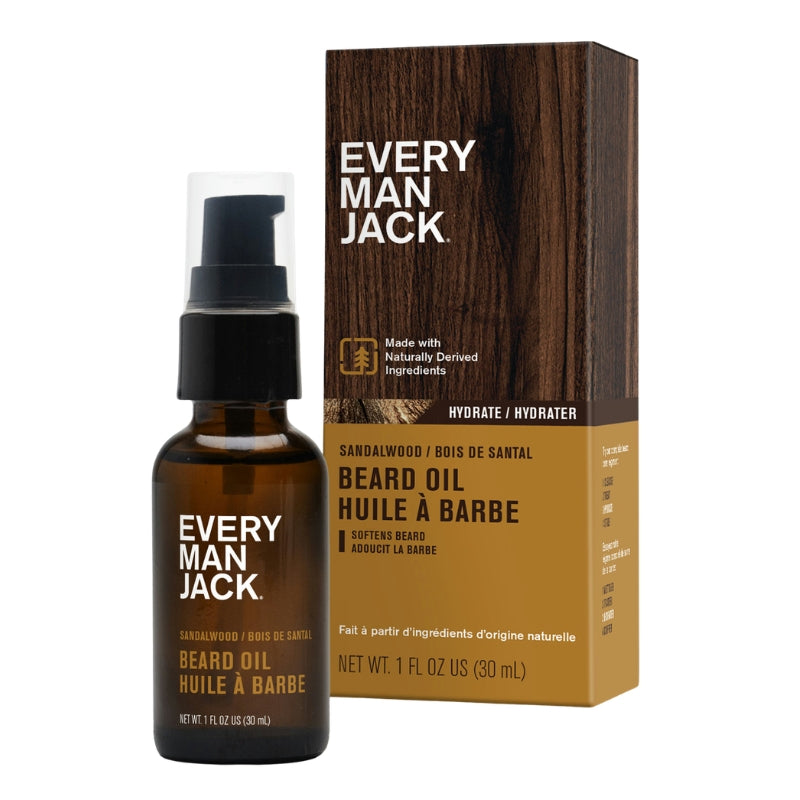 Every Man Jack - Huile à barbe - Bois de santal - 30 ml
