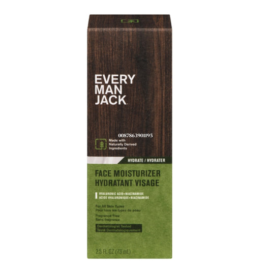 every man jack Hydratant visage - Sans fragrance 