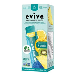 Evive - Smoothie pops -  Ananas, citron, kiwi - 5 X 50 ml