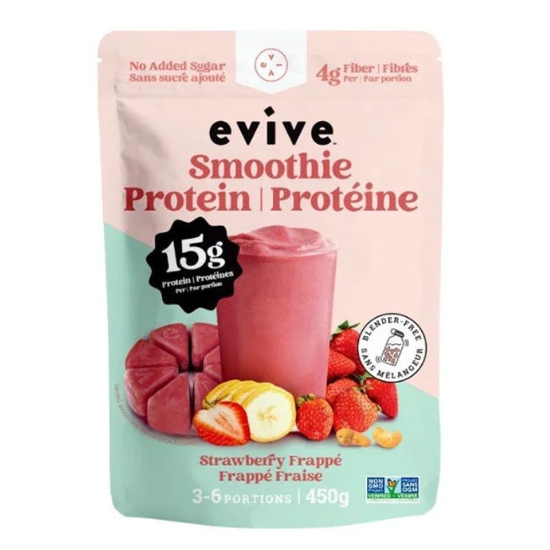 Evive - Smoothie protéine - Frappé fraise - 450 g
