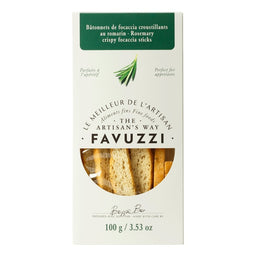 Favuzzi - Bâtonnets de focaccia croustillants - Romarin - 100 g