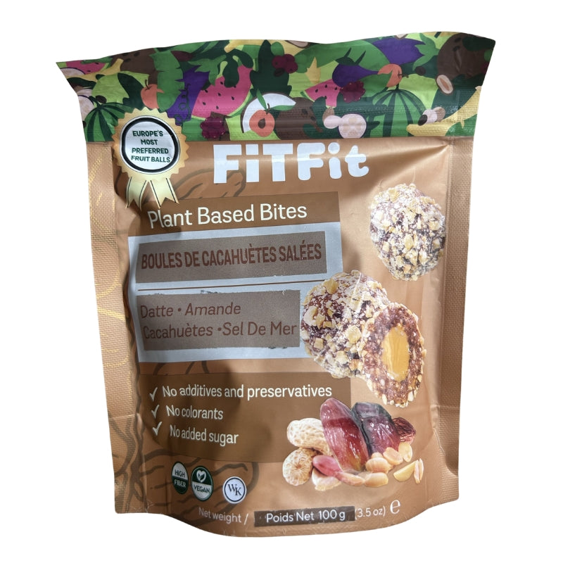 Fitfit - Boules de cacahuètes salées - 100 g