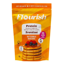 Flourish - Mélange à crêpes et gaufres protéiné - Babeurre - 430 g