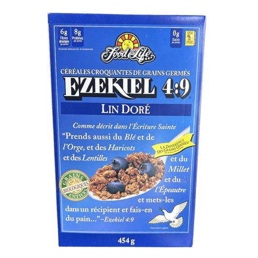 Food for life - Céréales de grains germés -  Lin doré - 454 g