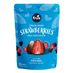 Frux - Fraises lyophilisées - Chocolat au lait - 80 g