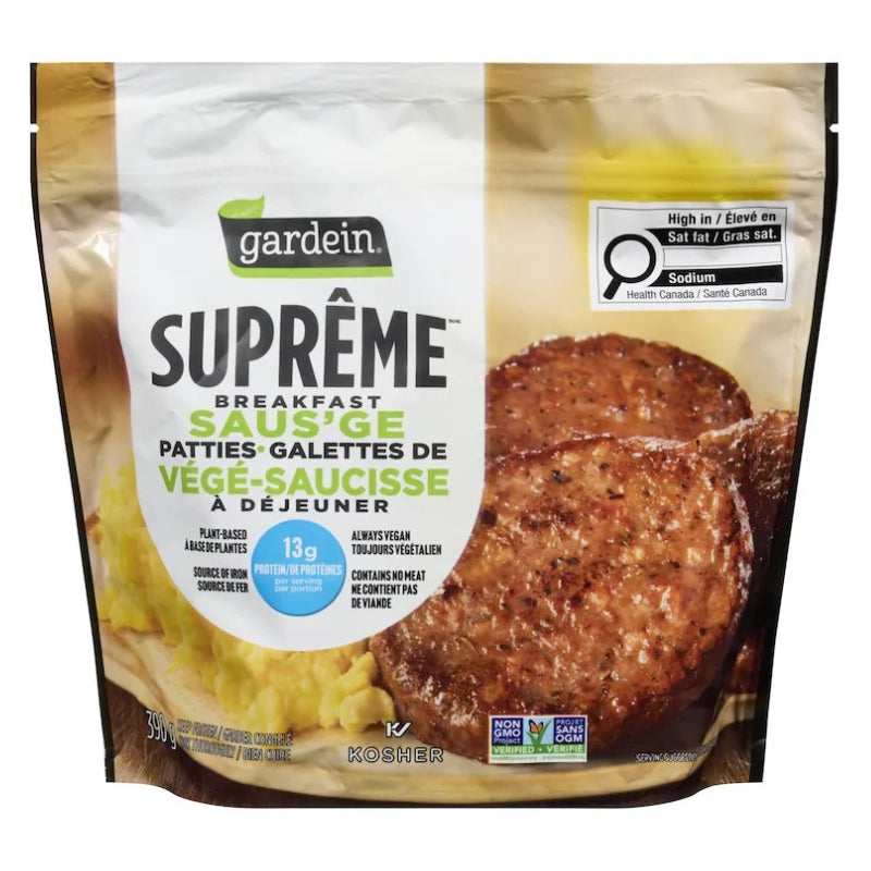 Gardein - Suprême - Galettes de végé-saucisse à déjeuner - 390 g