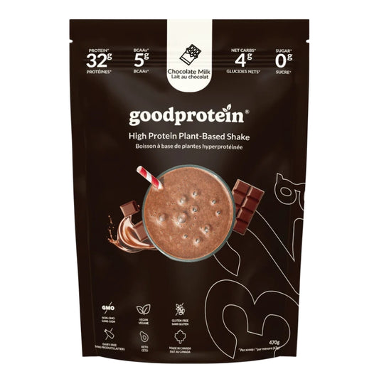 Goodprotein - Boisson à base de plantes hyperprotéinée - Lait au chocolat - 470 g