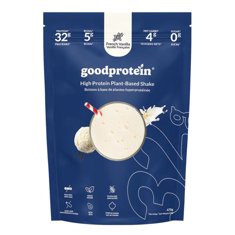 Goodprotein - Boisson à base de plantes hyperprotéinée - Vanille française - 470 g