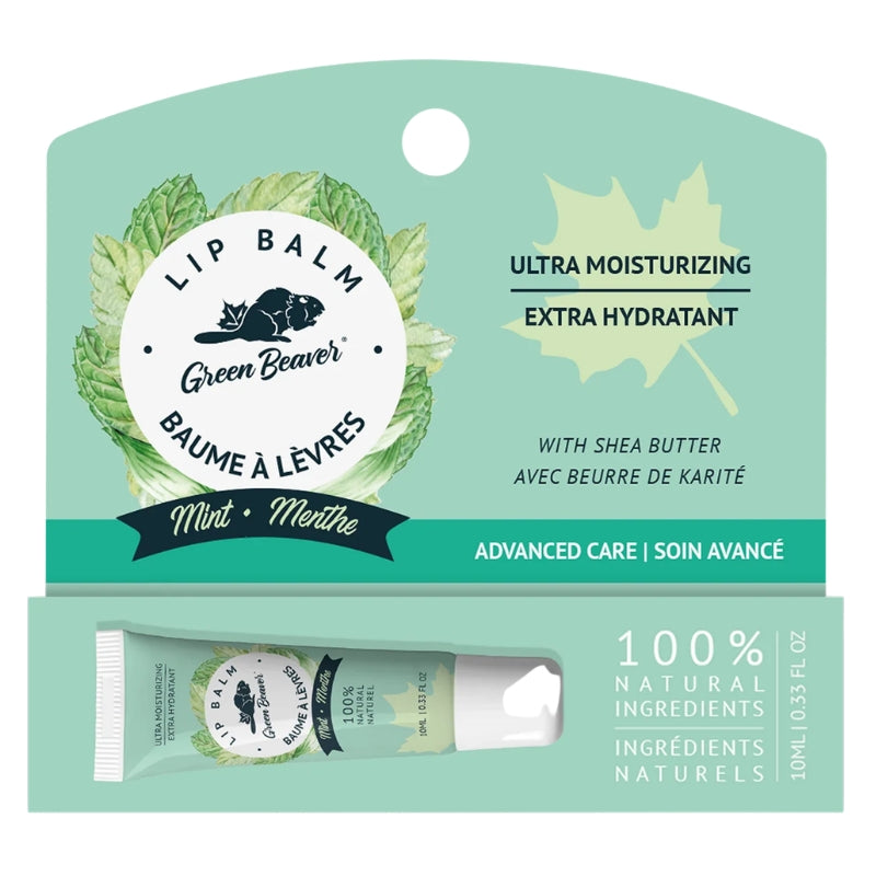 Green Beaver - Baume à lèvres - Menthe - 10 ml