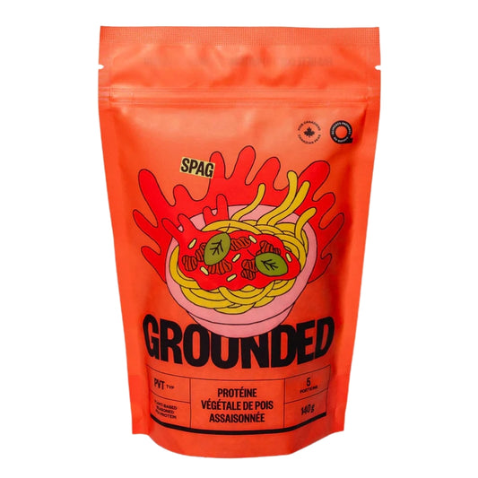 Grounded - Protéine végétale de pois assaisonnée - Spaghetti - 140 g