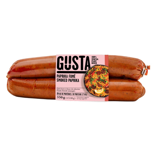 Gusta - Saucisse de seitan - Paprika fumé - 350 g