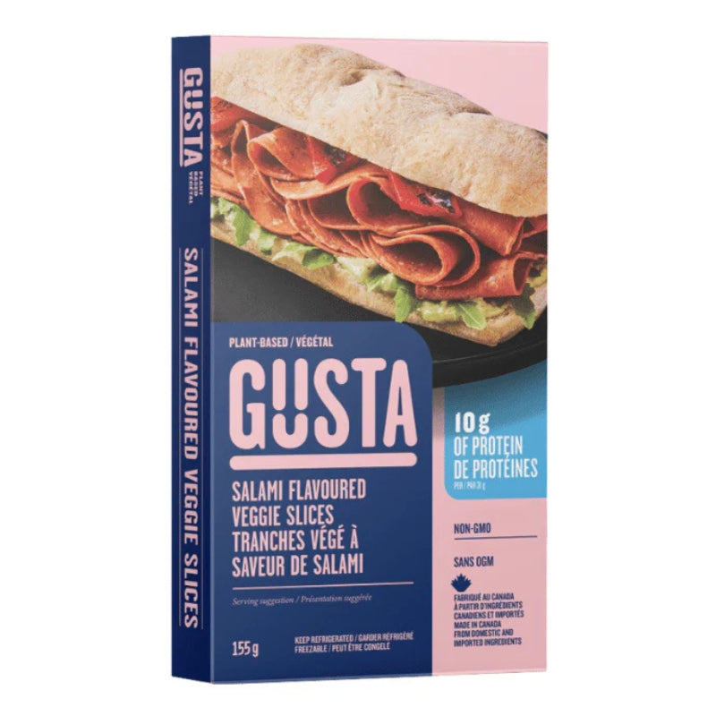 Gusta - Tranches végé - Saveur de salami - 155 g