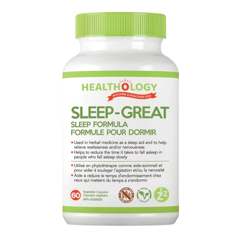 Healthology - Sleep-Great - Formule pour dormir - 60 caps