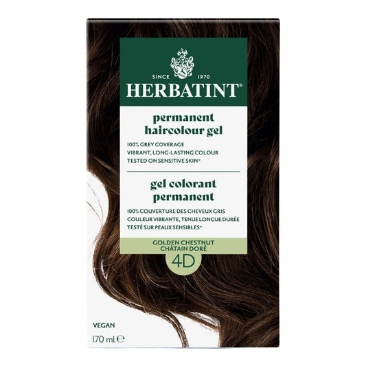 Herbatint Gel Colorant Permanent - 4D - Châtain Doré