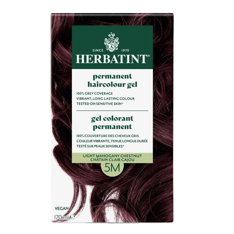 herbatint gel colorant permanent 5m chatain acajou clair