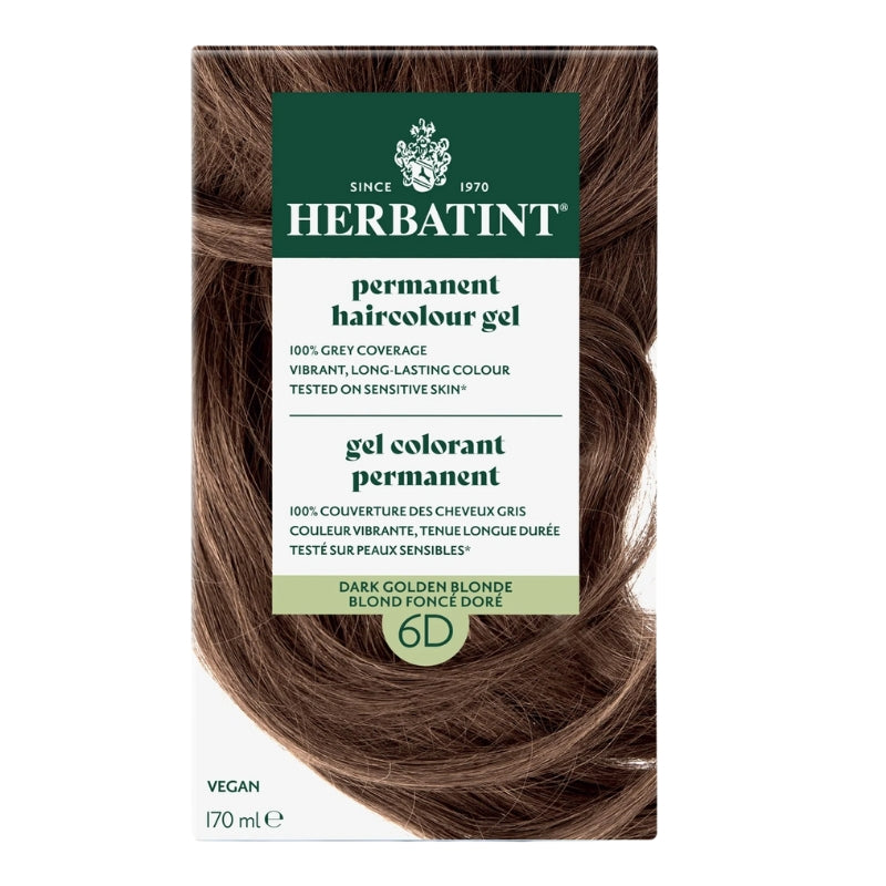 Herbatint Gel Colorant Permanent - 6D - Blond Doré Foncé