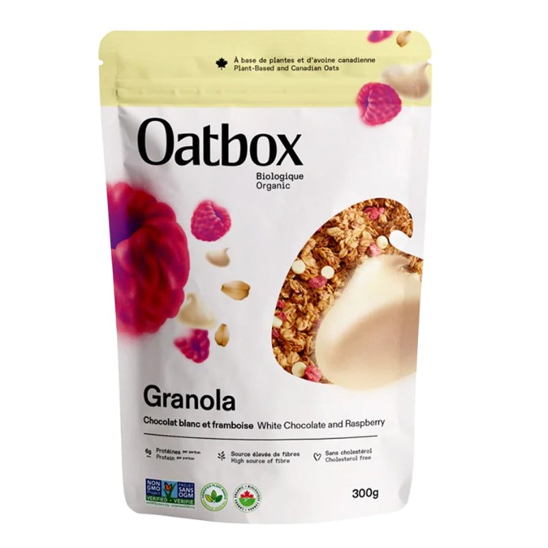 oatbox Granola - Chocolat blanc et framboise 