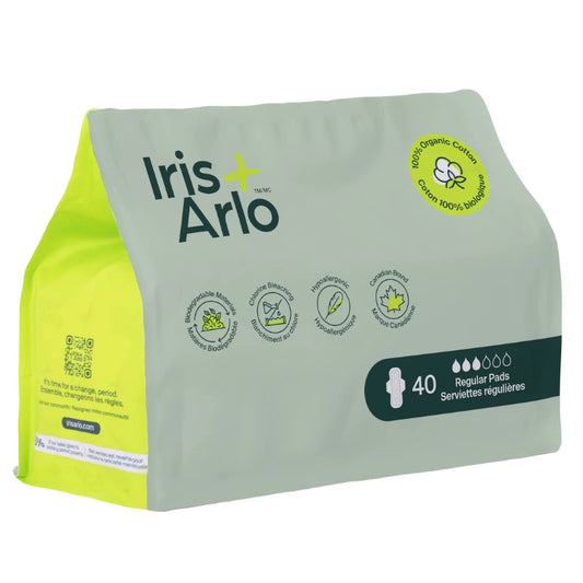Iris + Arlo - Serviettes avec ailes en coton biologique - Régulières - 40 serviettes