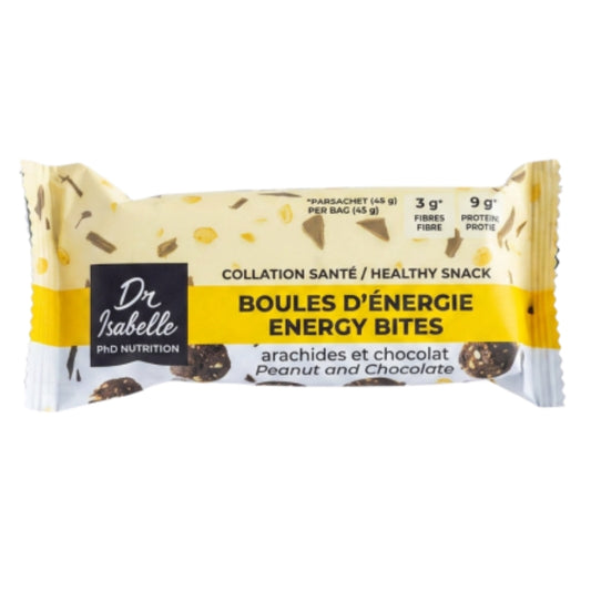 Isabelle Huot - Boules d'énergie - Arachides et chocolat - 45 g
