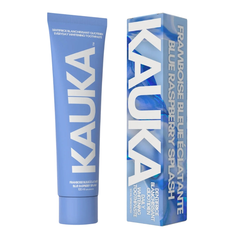 Kauka Smile - Dentifrice blanchissant quotidien sans fluor - Framboise bleue - 100 ml