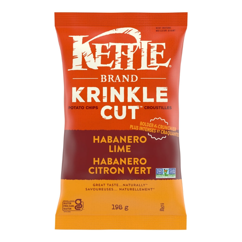 kettle Croustilles Krinkle Cut - Habanero citron vert Potato chip - Krinkle cut - Habenero lime