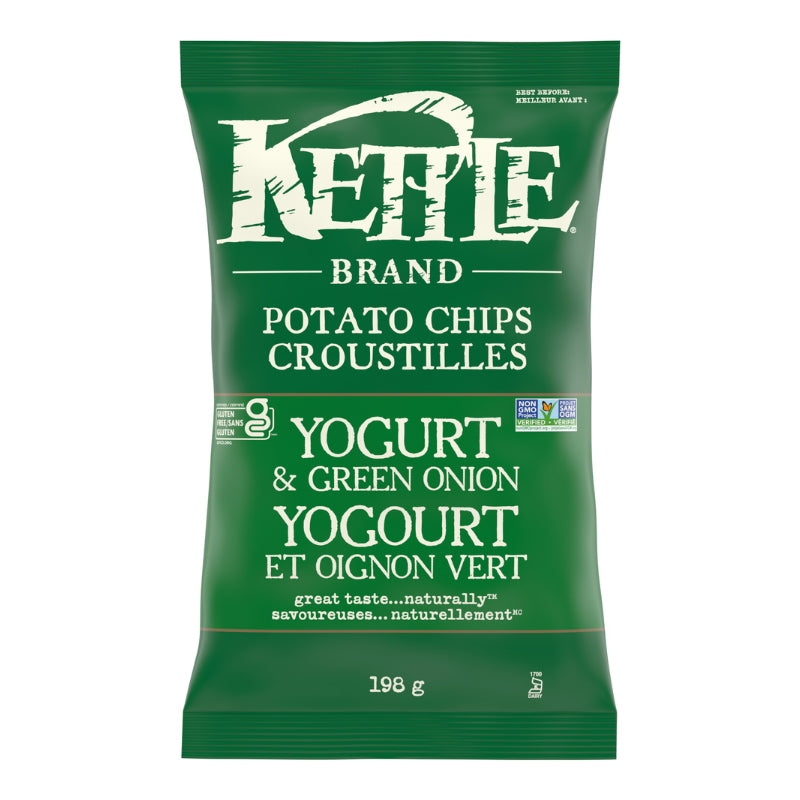 kettle Croustilles Yogourt et Oignon vert  Potato chips - Yogurt & Green Onion