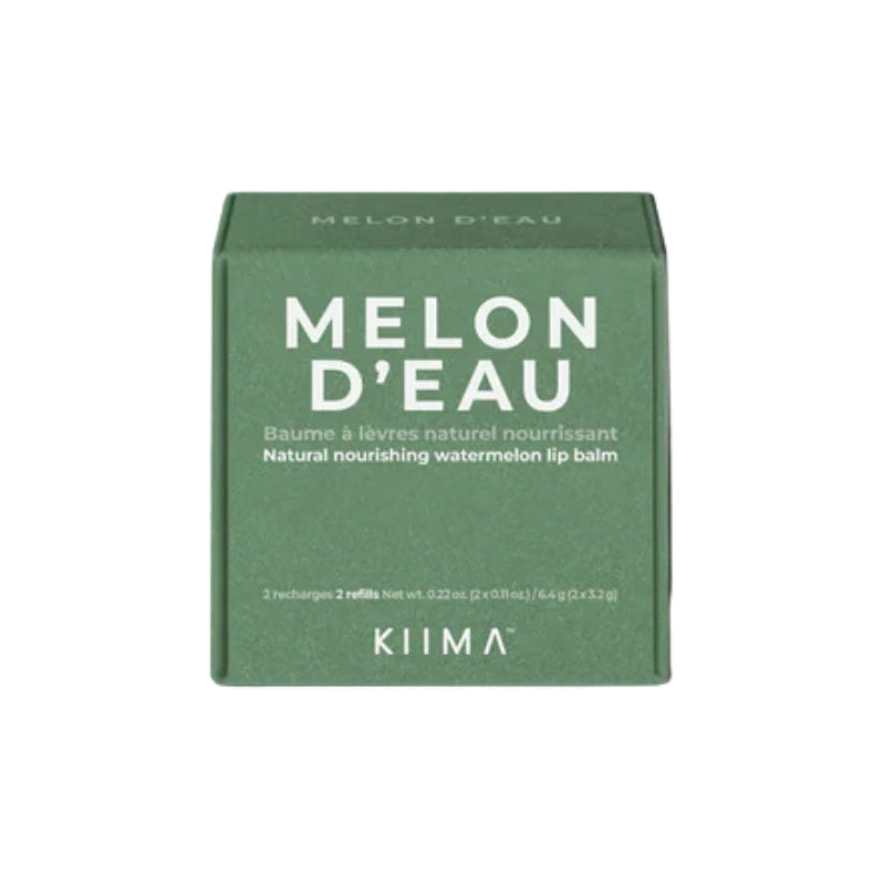 KIIMA - Recharge de baume à lèvres - Melon d'eau - 2 recharges de 3.2g