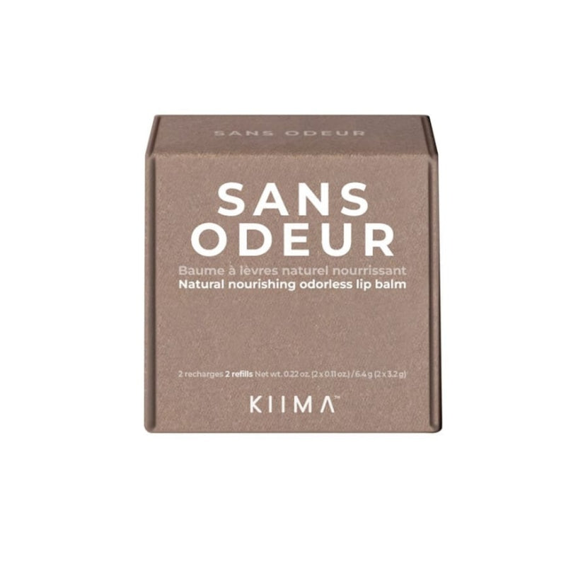 KIIMA - Recharge de baume à lèvres - Sans odeur - 2 recharges de 3.2 g