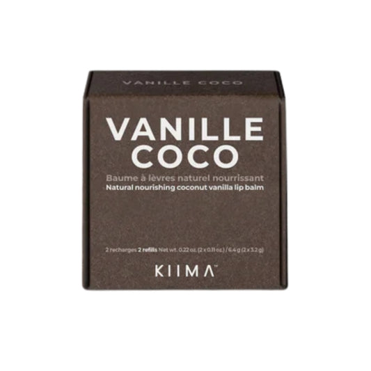 KIIMA - Recharge de baume à lèvres - Vanille Coco - 2 recharges de 3.2g