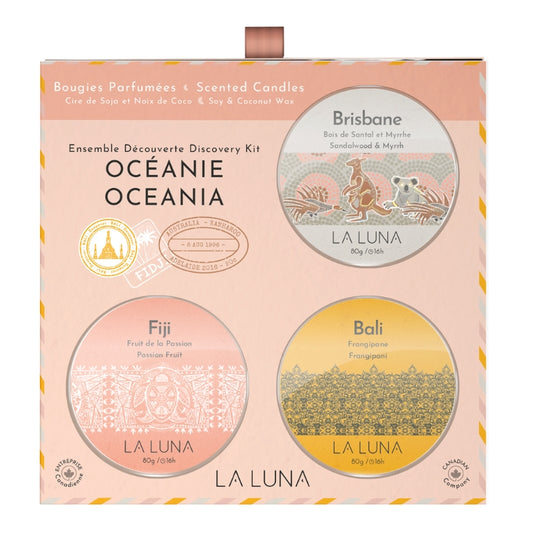 la luna ensembe decouverte de bougies parfumees  - oceanie