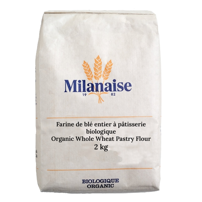 la milanaise Farine de blé entier à pâtisserie biologique