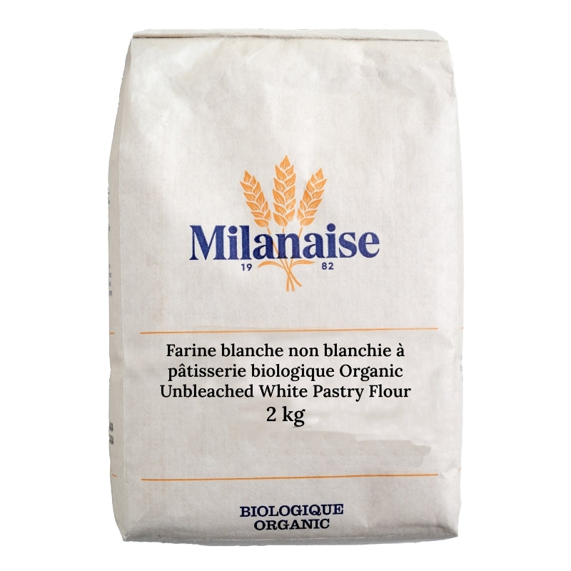 la milanaise Farine blanche non blanchie à pâtisserie bio