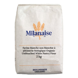 la milanaise Farine blanche non blanchie à pâtisserie bio