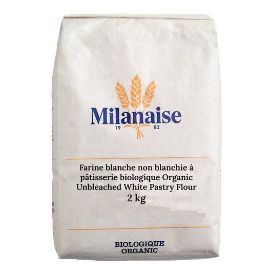 la milanaise Farine blanche non blanchie à pâtisserie bio