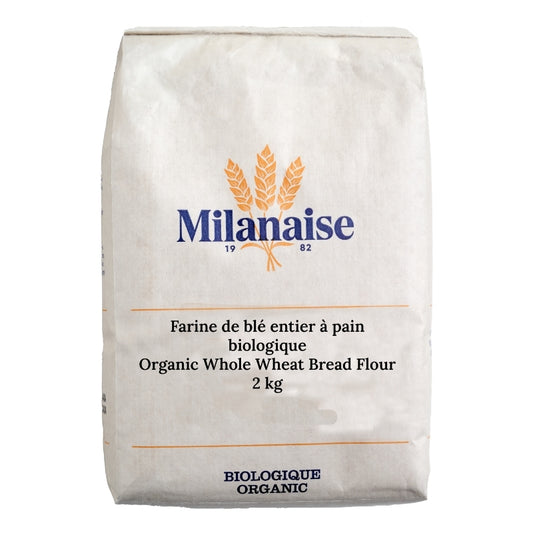 la milanaise Farine de blé entier à pain bio