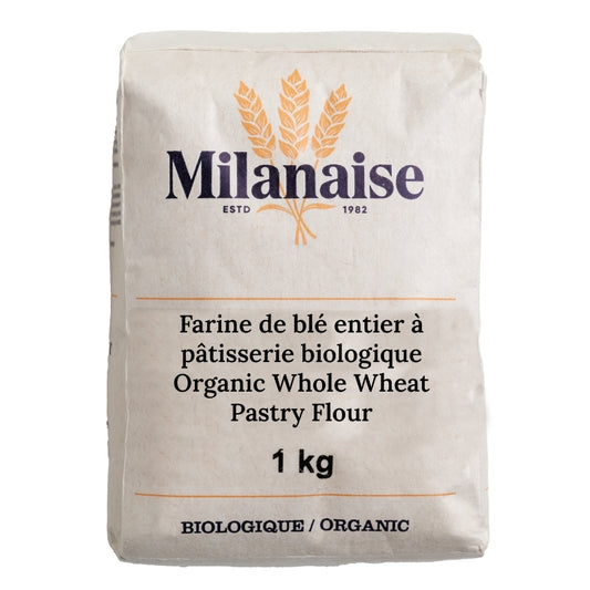 la milanaise Farine de blé entier à pâtisserie biologique