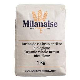 la milanaise Farine de riz brun entière biologique