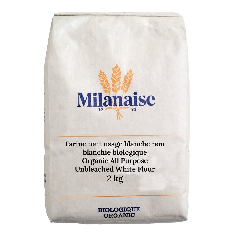 la milanaise Farine tout usage blanche non blanchie biologique