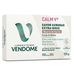 Laboratoires Vendôme - Calm V+ - Savon surgras corps/mains - Beurre karité - 125 g