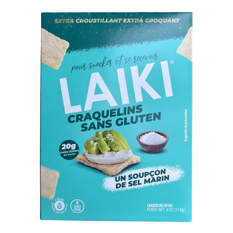 Laiki - Craquelins au riz - Soupçon de sel marin - 113 g