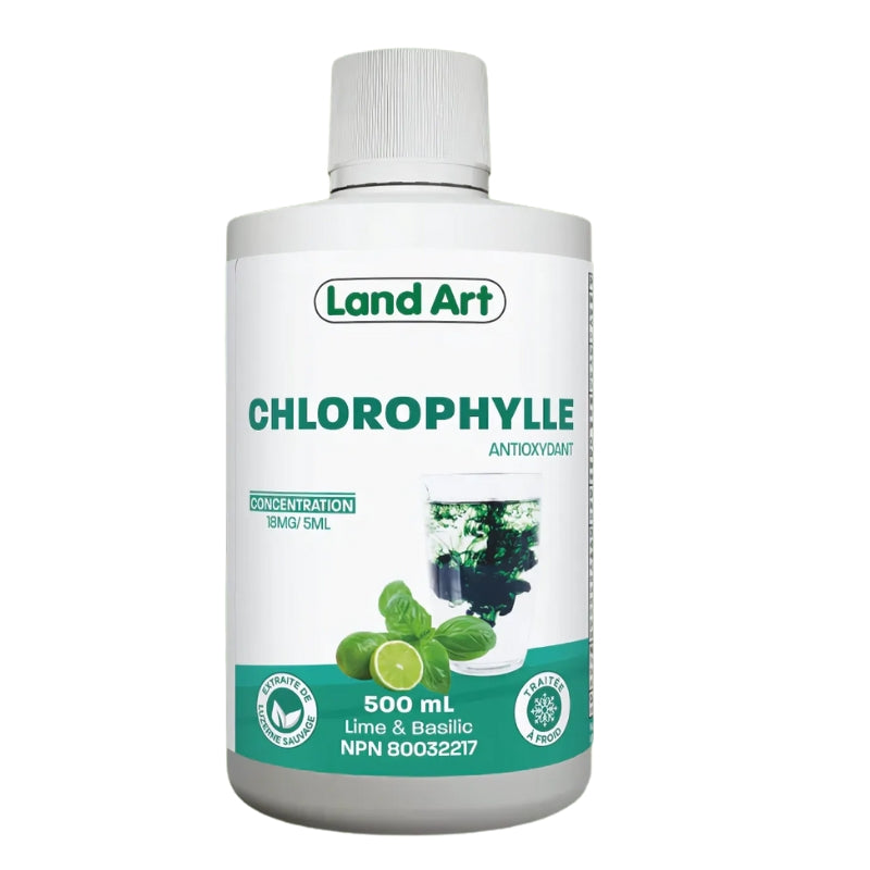 Land Art chlorophylle lime et basilic liquide 500 ml