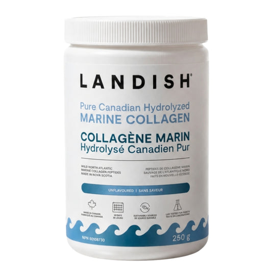 Landish - Collagène marin hydrolysé Canadien pur - Sans saveur - 250 g