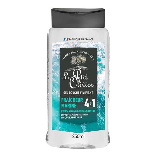 Le Petit Olivier - Gel douche vivifiant - fraîcheur marine 4 en 1 - 250 ml